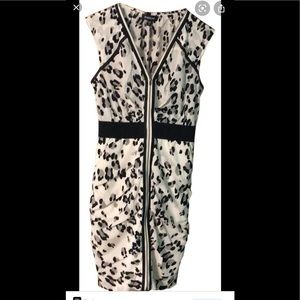 Bebe beige/bulk leopard dress